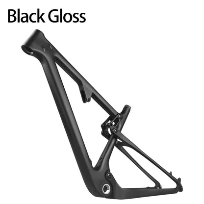 Full Carbon Suspension Bike Frame 29er MTB Thru AXle BOOST Carbon Fiber Suspension Mountain Bikes XC 100mm Travel Bicycle Frame