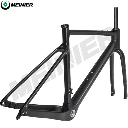 T1000 Carbon Gravel Frame 700C*47C BSA Flat Mount Disc Brake Gravel Bicycle Frameset Road Bike Frame Cyclocross Bike