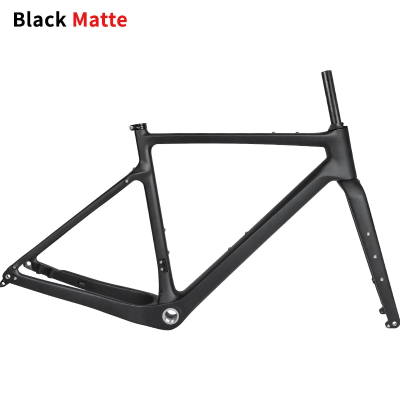 T1000 Carbon Gravel Frame 700C*47C BSA Flat Mount Disc Brake Gravel Bicycle Frameset Road Bike Frame Cyclocross Bike