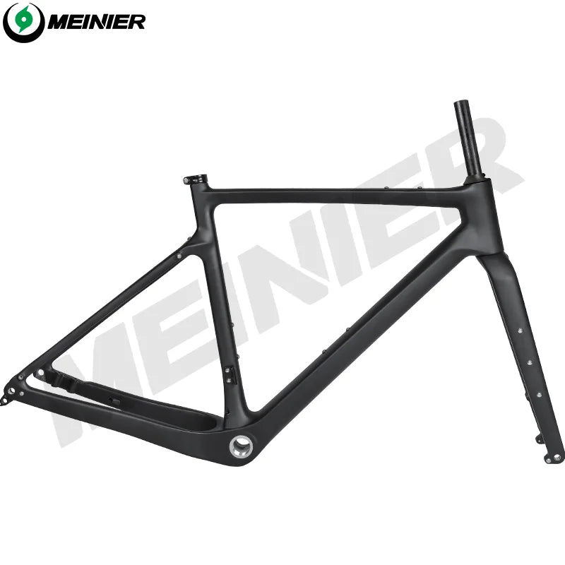 T1000 Carbon Gravel Frame 700C*47C BSA Flat Mount Disc Brake Gravel Bicycle Frameset Road Bike Frame Cyclocross Bike